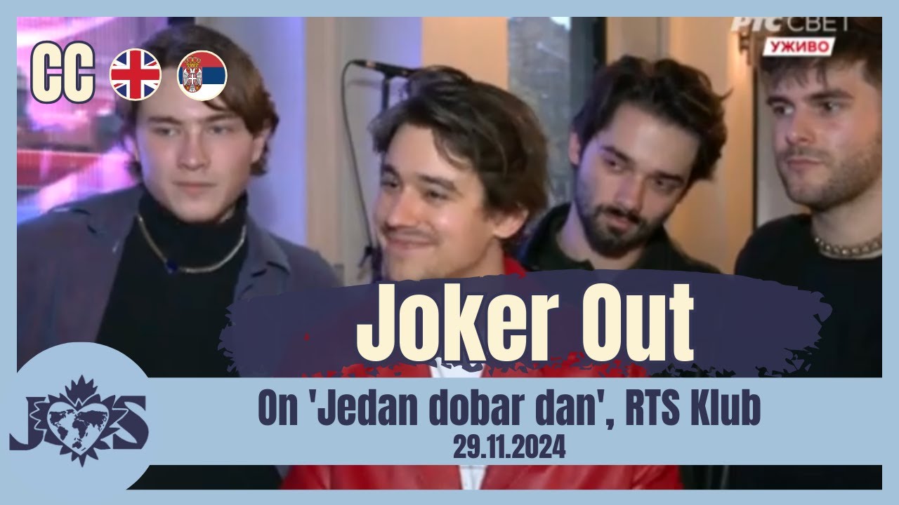 [ENG SUB] Joker Out on 'Jedan dobar dan', gig at RTS Klub (29.11.2024)