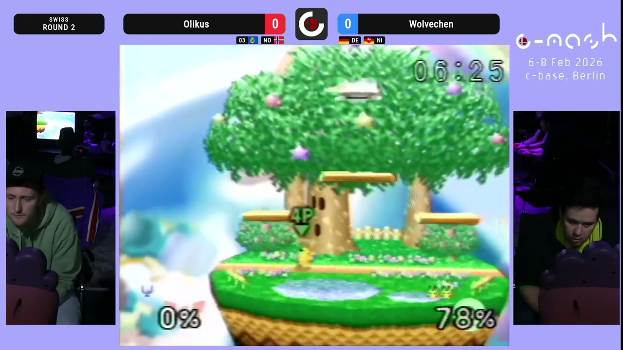 c-mash 2026 Swiss R2 | Olikus (Faclon) vs Wolvechen (Pikachu) | Super Smash Bros. (N64)