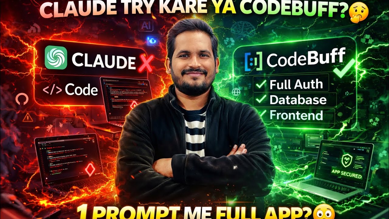 Claude vs CodeBuff | Kaunsa Better AI Coder Hai? 1 Prompt Me Test Kiya! (Hindi)