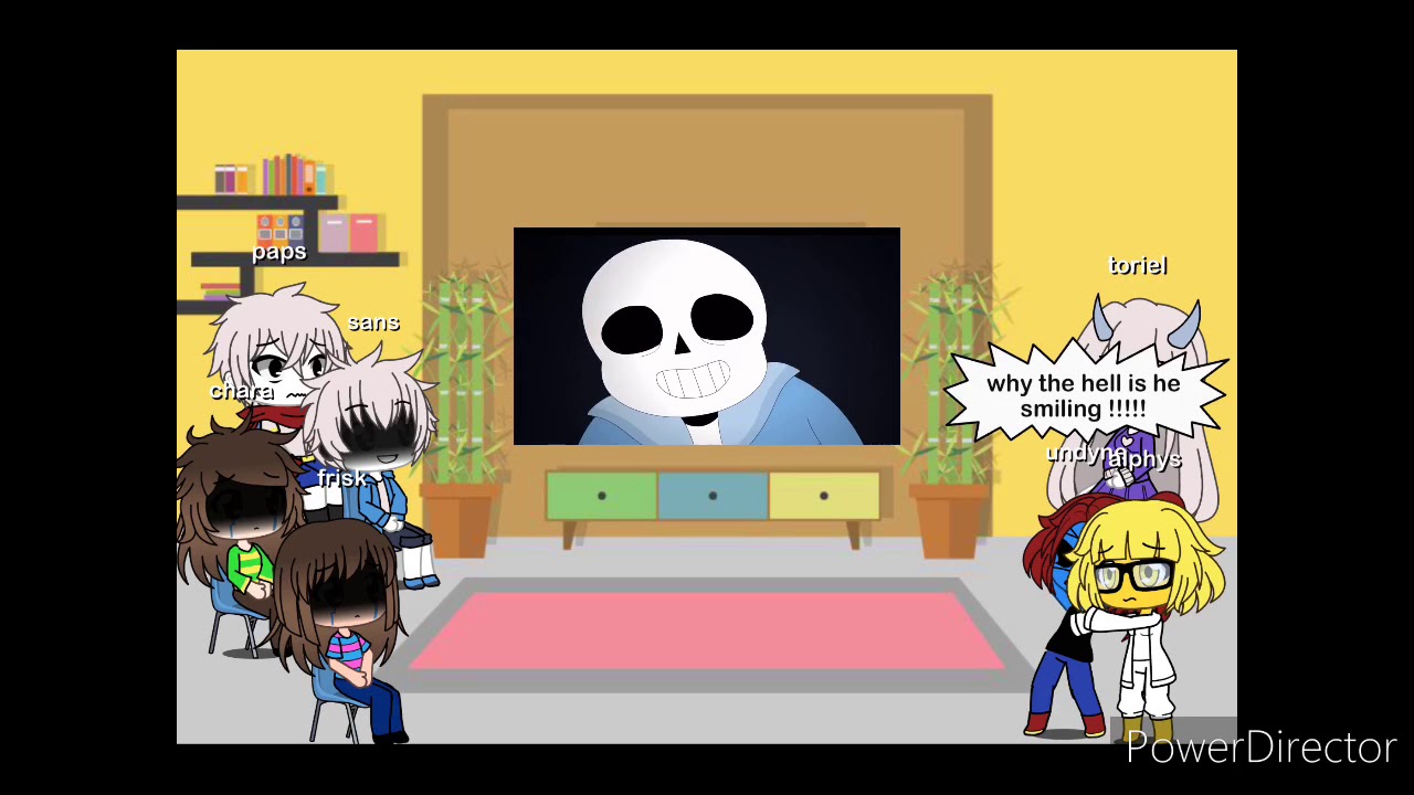 Hatetale ep 4 sans stronger than you reaction