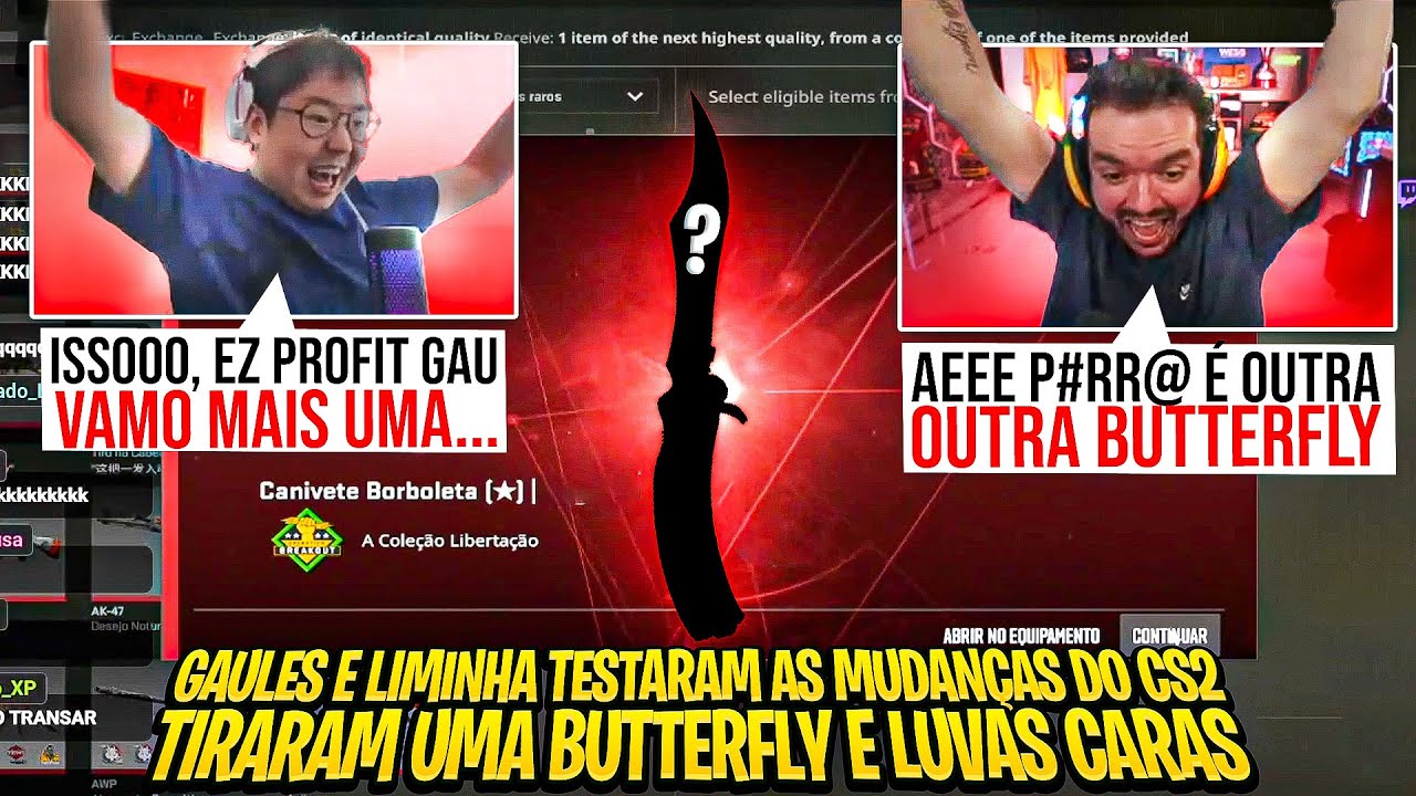 GAULES e LIMINHA TIRARAM 2 BUTTERFLYS e LUVAS no NOVO CONTRATO de TROCAS DO CS2!