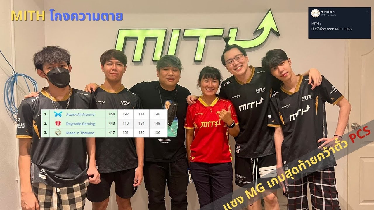 MITH โกงความตายเกมสุดท้าย แซง MG คว้าตั๋วไปลุย PCS 6