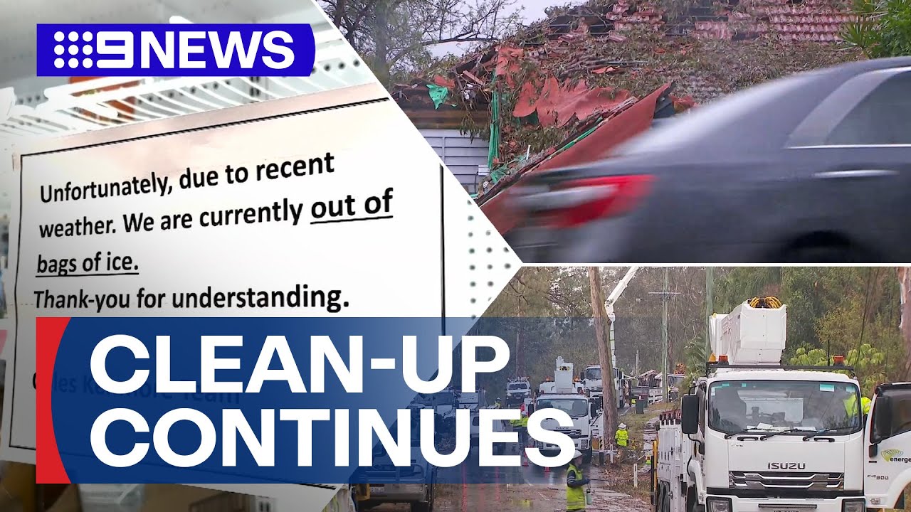 Clean-up continues after devastating Brisbane storms | 9 News Australia