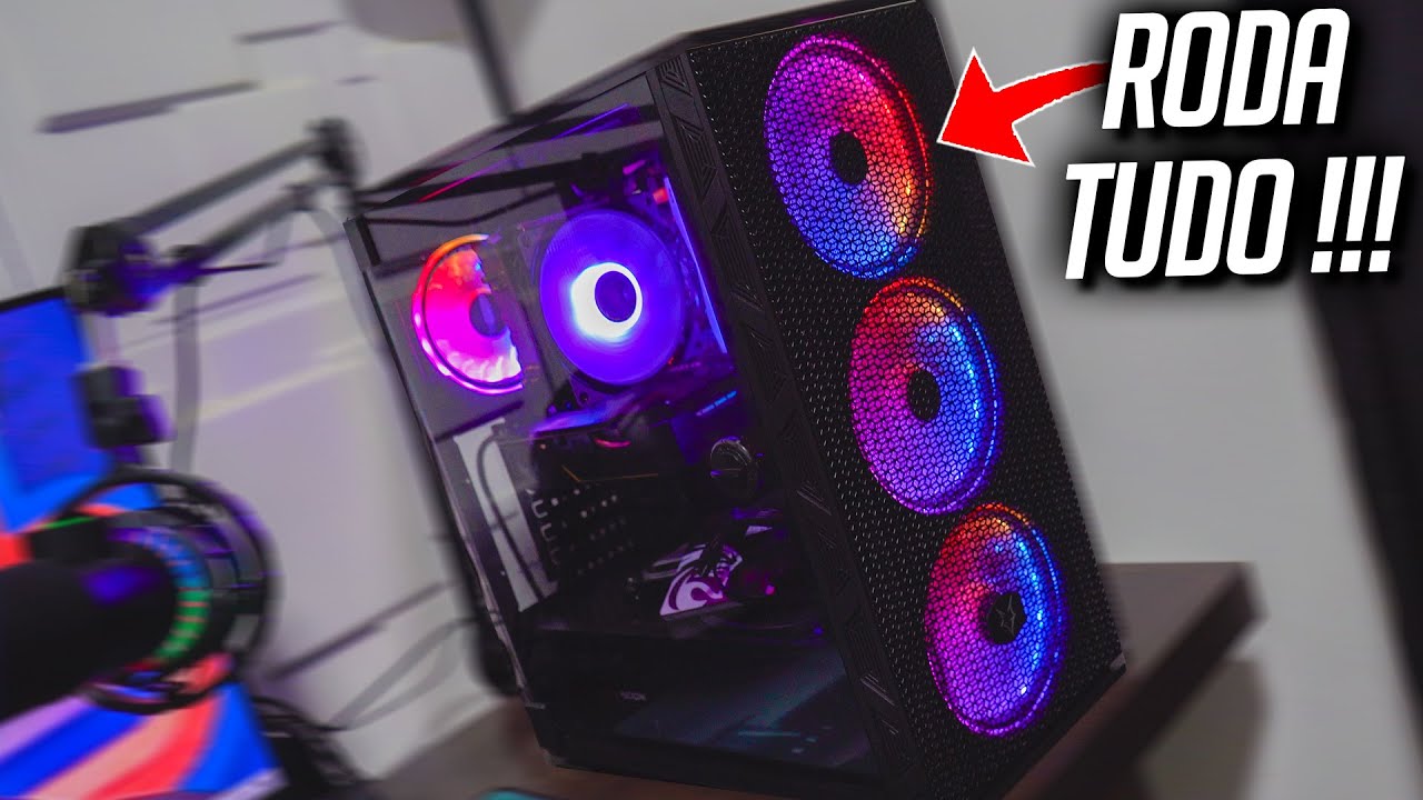 O MELHOR PC GAMER custo beneficio de 2022 Completo pra RODAR TUDO e FAZER LIVES + TESTE EM 8 JOGOS
