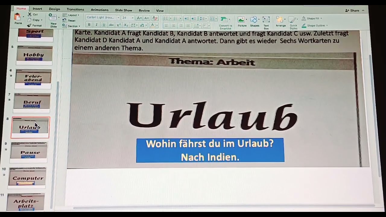 DEUTSCH NIVEAU A1, @onlinegermana1withme2804  Sprechen Teil 2 WIR ÜBEN HEUTE MIT WORTKARTEN.