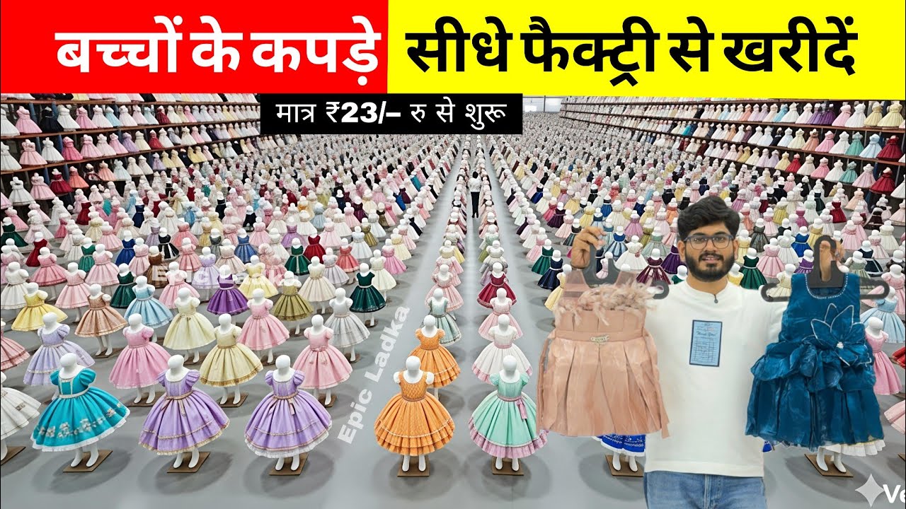 Cheapest kids wear wholesale market in Surat | बच्चो के कपड़े, Blazers, Branded tshirt lower,jeans