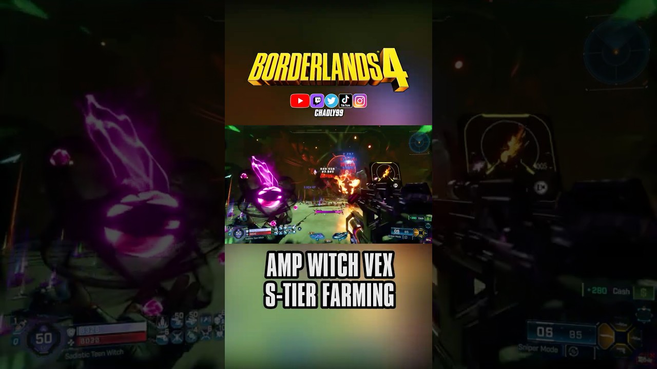 AMP WITCH VEX IS FASTER THAN BLEED VEX #Borderlands4 #BL4 #Shorts #Gaming