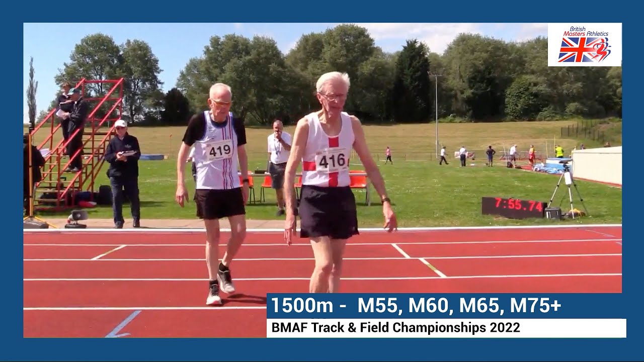 BMAF T&F Championships 2022 - M55, M60, M65, M70+ 1500m