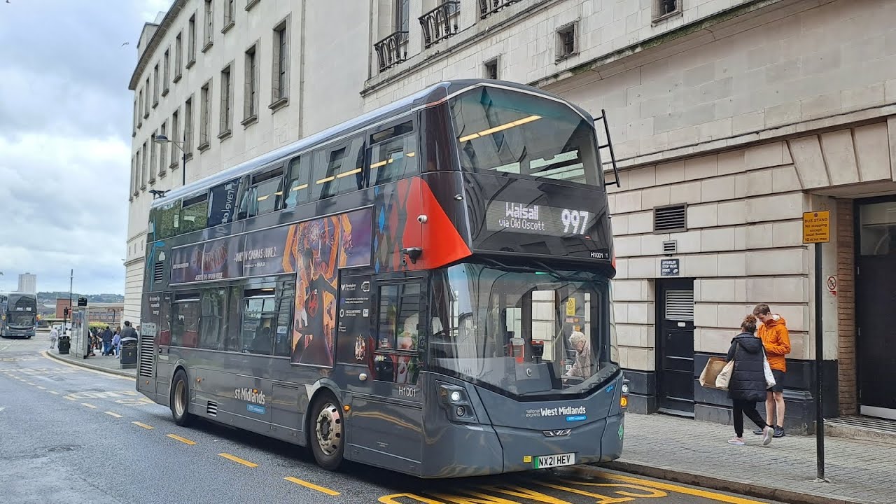 *A34 Hydrogen Thrash* Wright Streetdeck Hydroliner - 997 to Birmingham