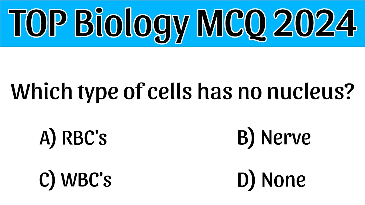 Biology MCQ 2024 | Biology MCQ | Biology cet mcq 2024
