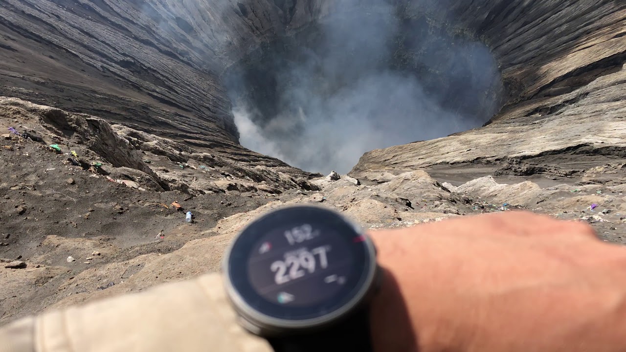 Polar Vantage V , Altitude testing at Mount Bromo