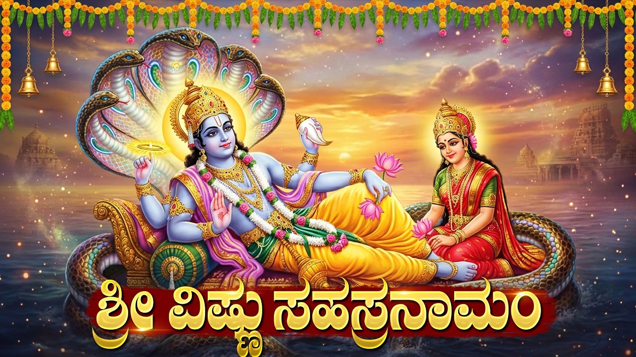 ಶ್ರೀ ವಿಷ್ಣು ಸಹಸ್ರನಾಮ ಸ್ತೋತ್ರಂ | Sri Vishnu Sahasranamam In Kannada | Sri Vishnu Bhakti Geethegalu