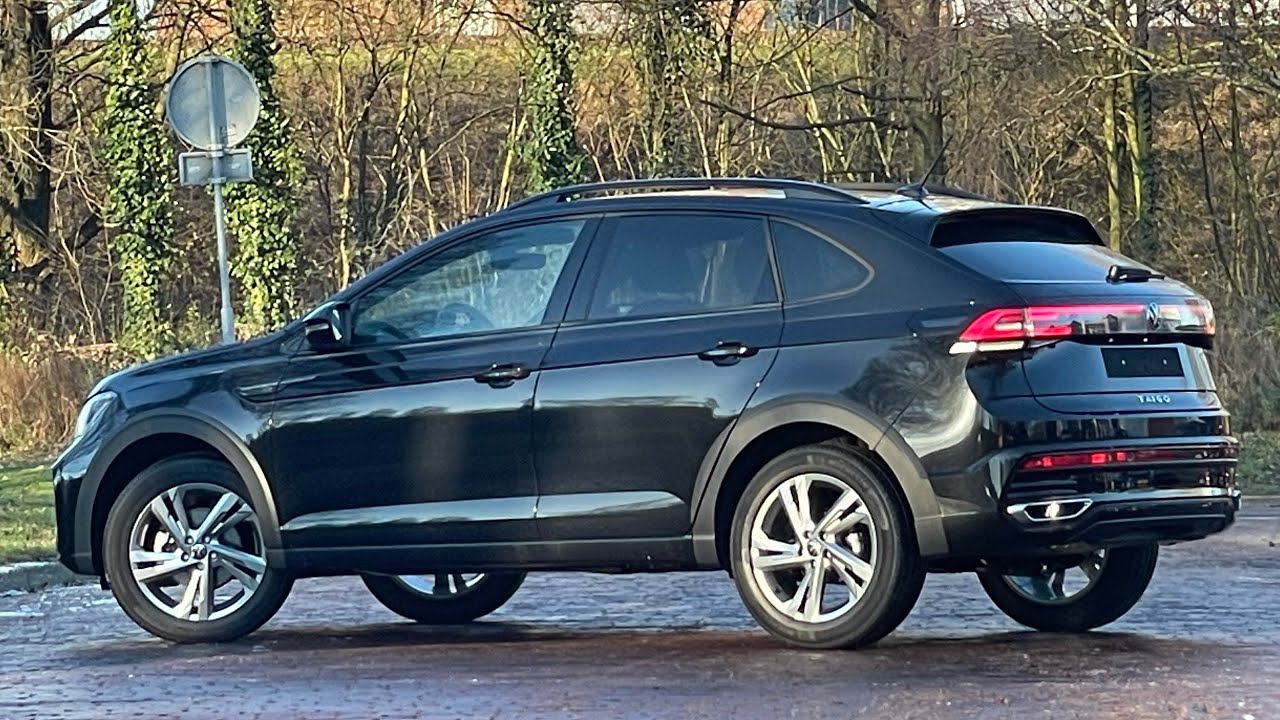 Volkswagen NEW Taigo Nivus R-line 2022 in 4K Deep Black 17 inch Valencia Walk around & detail inside