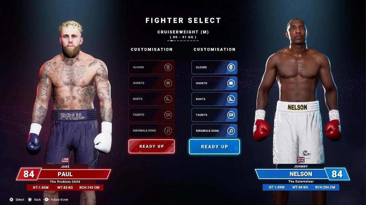 Jake Paul 🆚 Johnny Nelson ( Full Fight Simulation on PS5🥊UNDISPUTED )