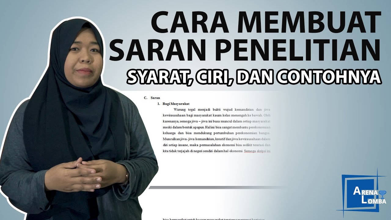 5 Cara Membuat Saran Penelitian dan Contohnya