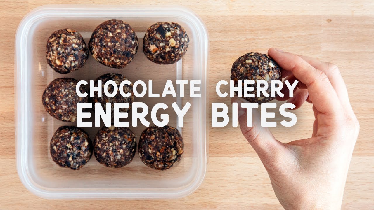 Chocolate Cherry Energy Bites