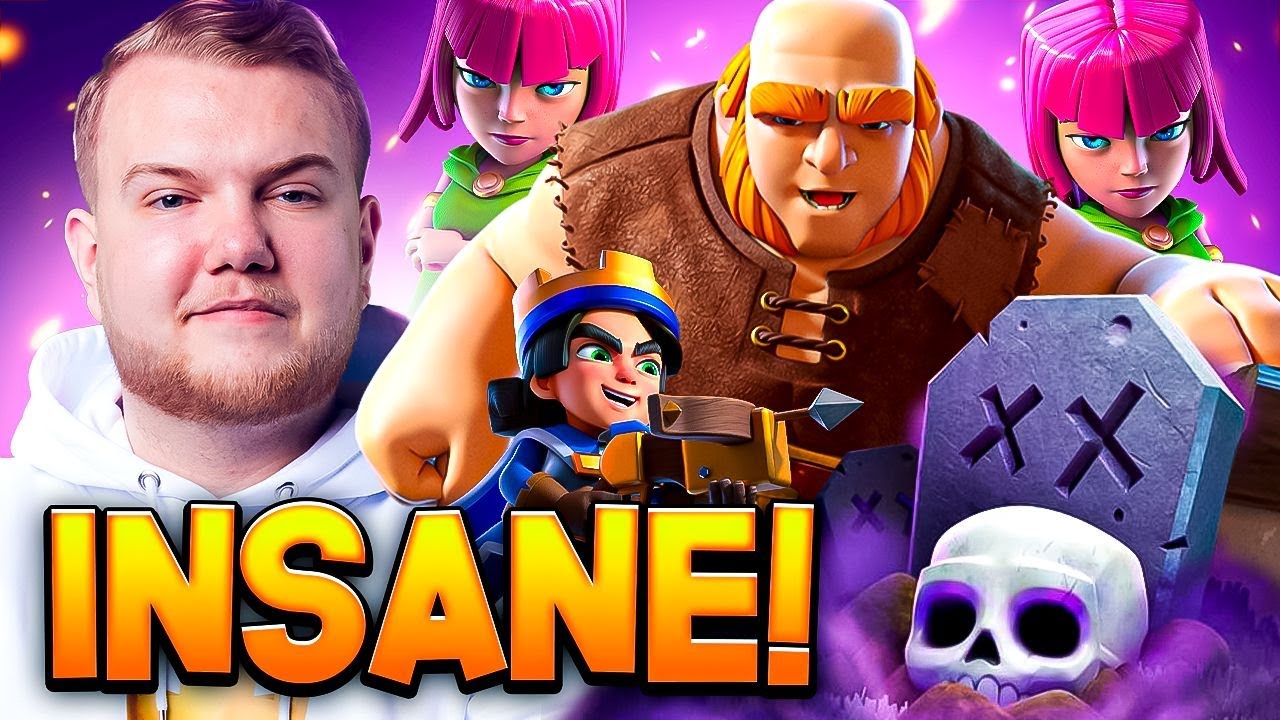 #1 IN THE WORLD NEW GIANT GRAVEYARD DECK IS UNSTOPPABLE! - Clash Royale