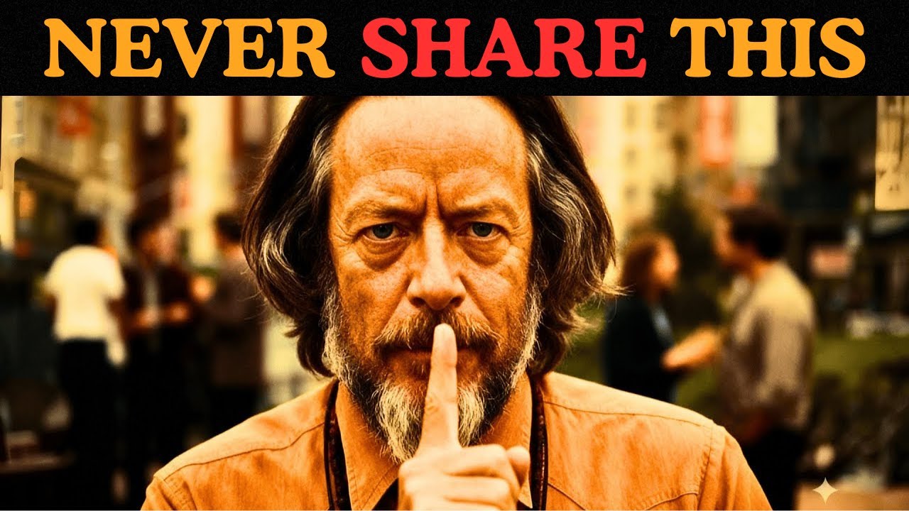If You Are Spiritually Awake, Never Reveal These 5 Things To Anyone!   Alan Watts