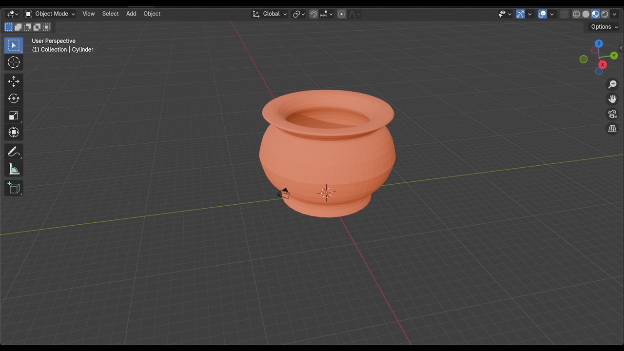Making a clay pot in Blender!