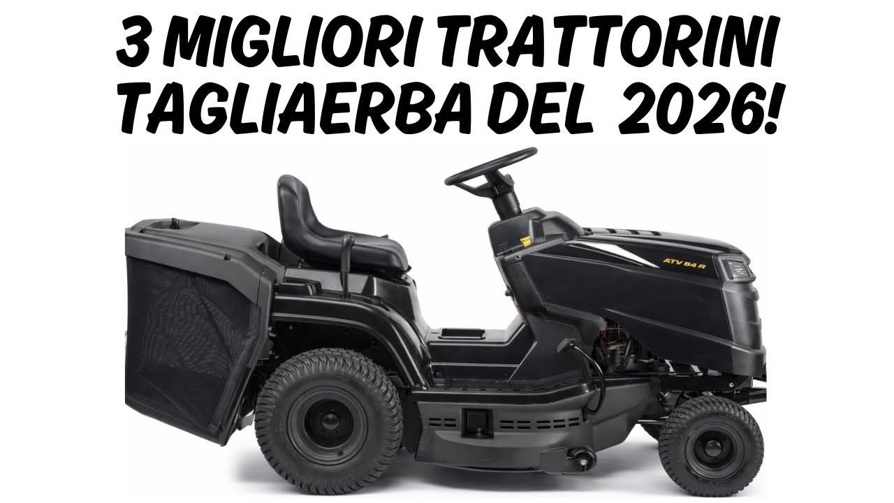 🟠 TOP 3 MIGLIORI TRATTORINI TAGLIAERBA 2026!!! (MIGLIORI MODELLI)