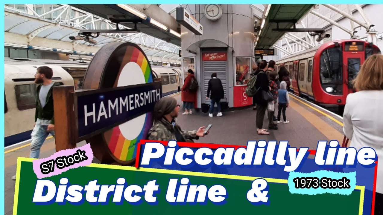 London Underground District & Piccadilly line from Richmond to Earl's Court via Hammersmith