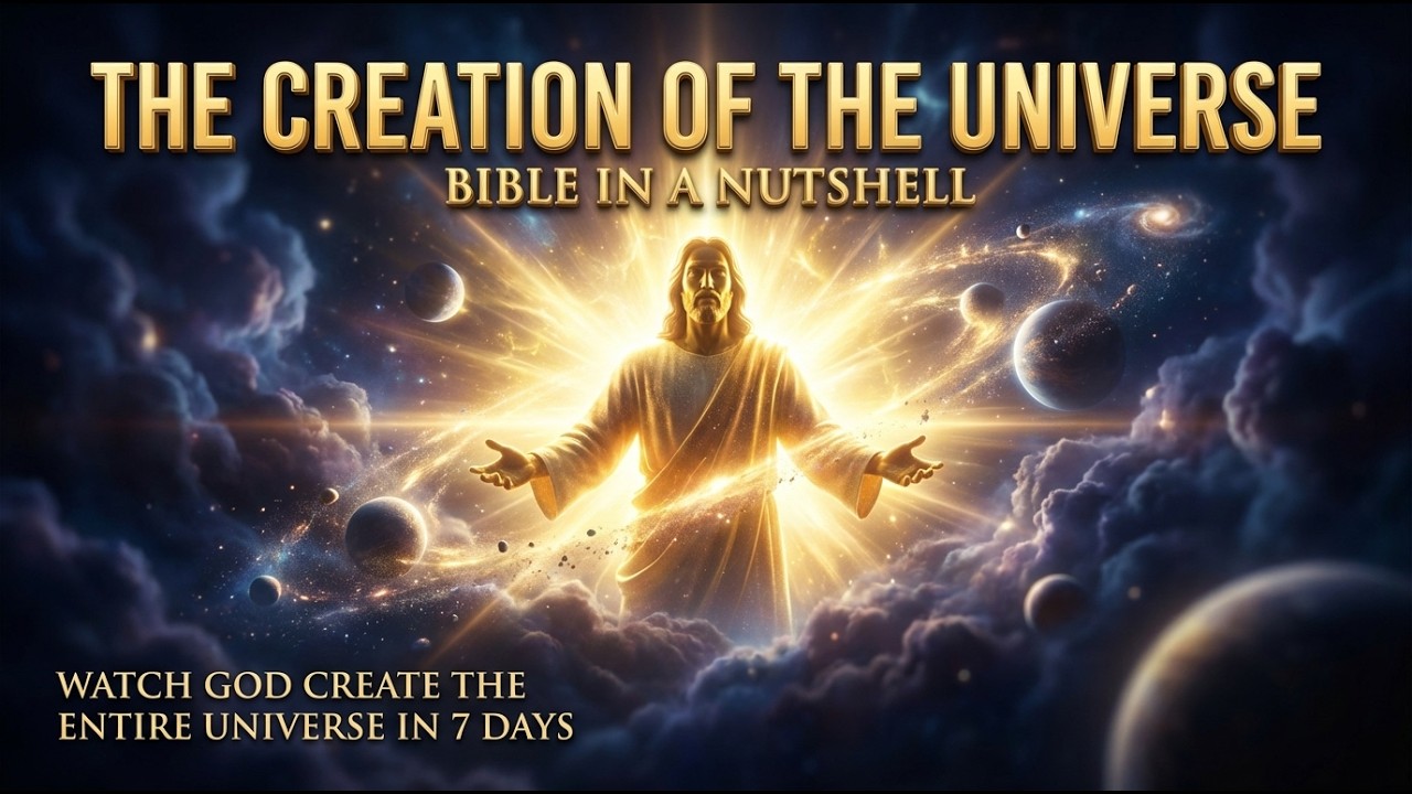 GOD Create The Universe in 7 days✨ Animated Bible Story