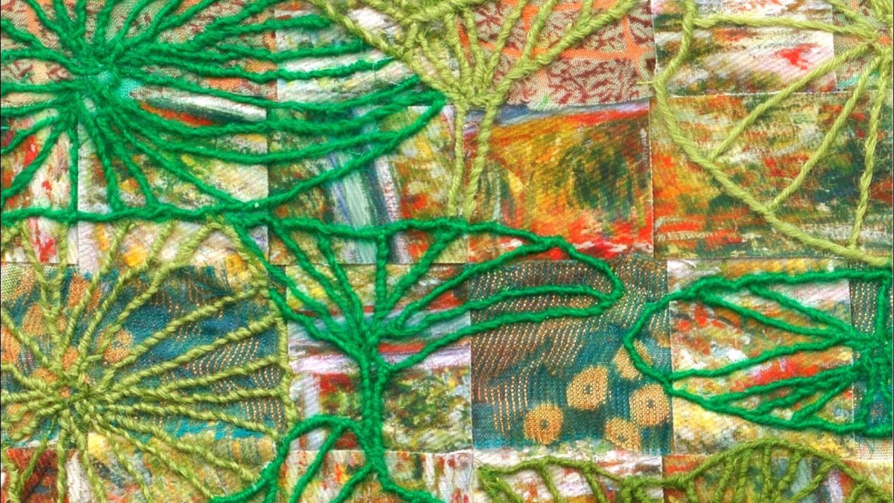 Weaving fabric scraps & new slow stitch ideas | Incognito Art Show Sold! #slowstitching #scrapfabric