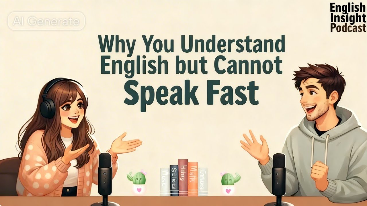 Why You Understand English but Cannot Speak Fast | Fix It with Daily Practice (A2–B1)