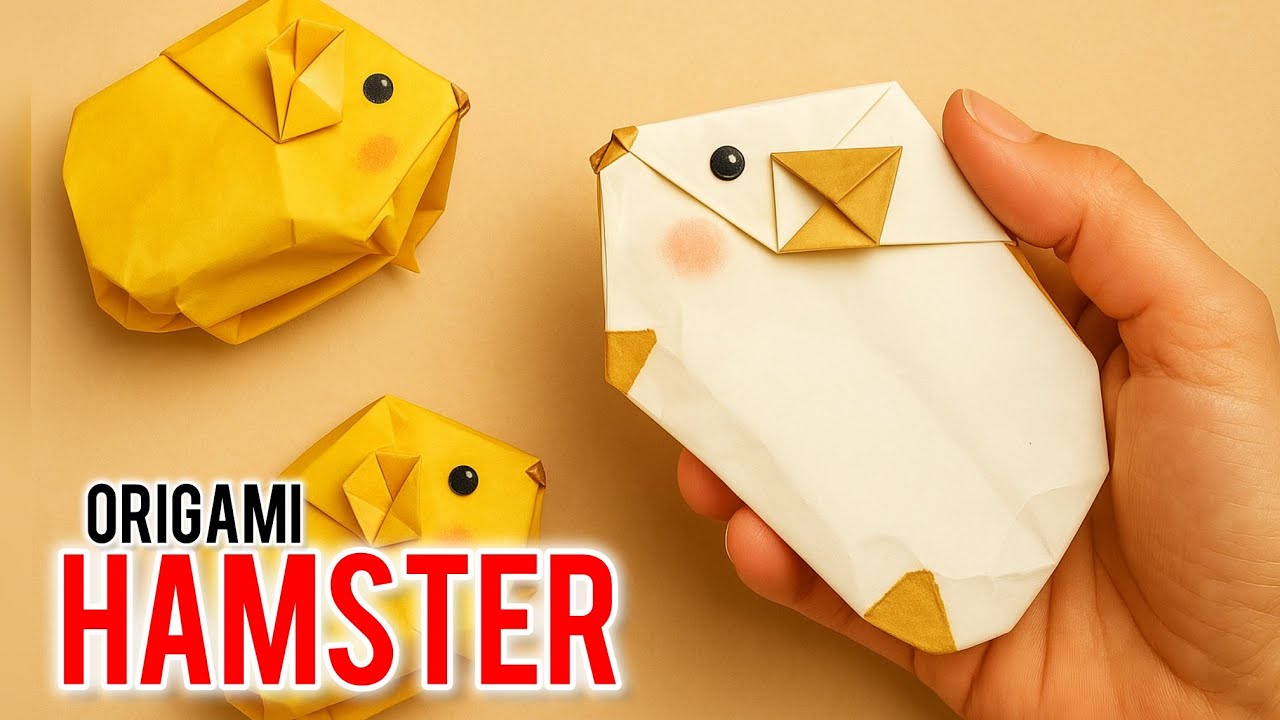 Fold Your Stress Away with This Origami Hamster!🐹
