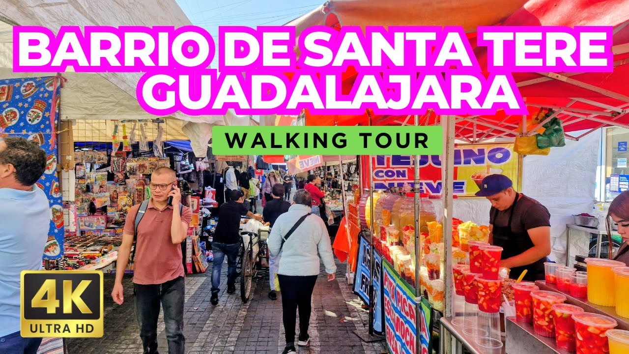 Recorrido por el Barrio de SANTA TERE en Guadalajara | 4K Walking Tour | Jalisco 🇲🇽