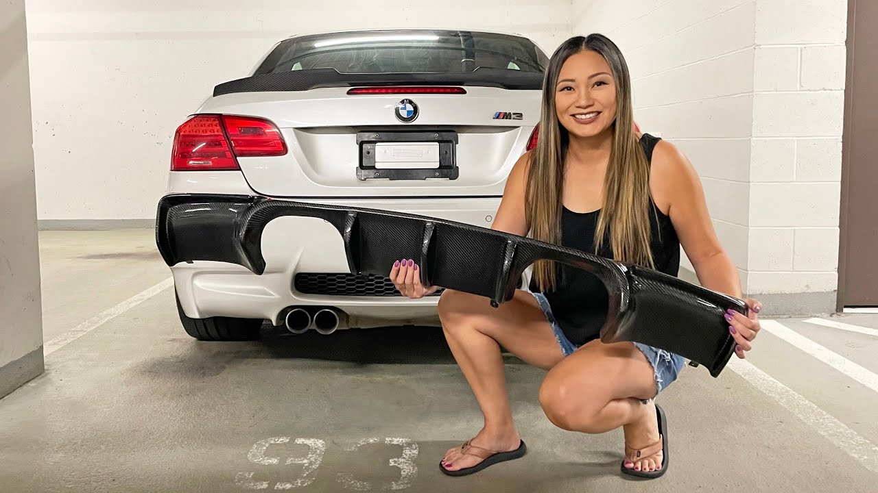 How to Install a Carbon Fiber Diffuser - DIY - BMW M3 - Mashimarho Diffuser