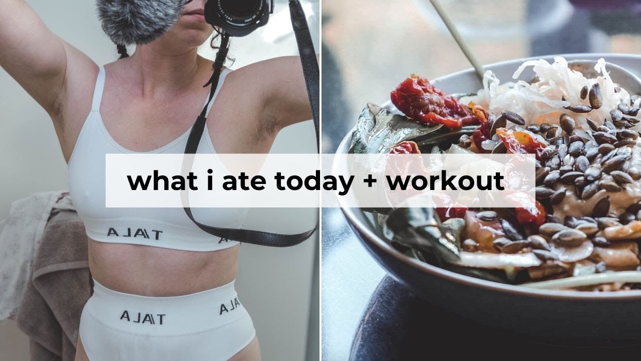 DAY IN THE LIFE » what I ate today + home workout