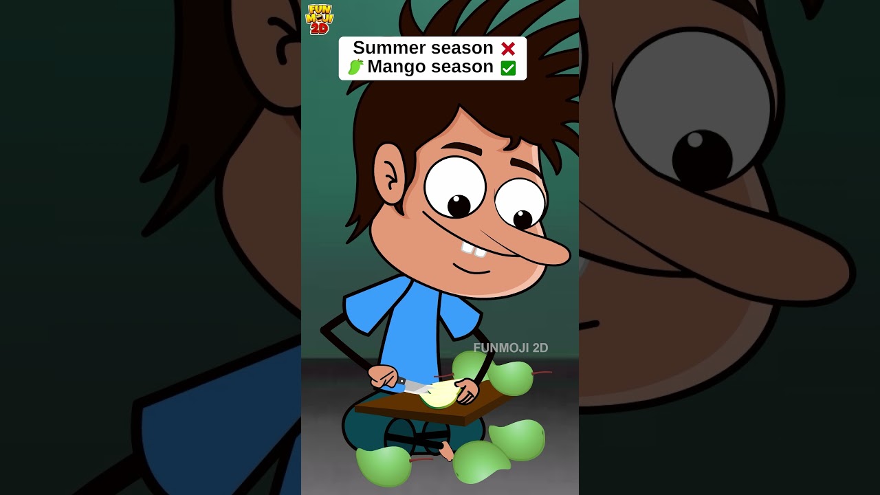 mangoes❤️🥭 #funmoji2d #summer #mango #mangoes #funny #comedy #relatable #shortvideos #villagecomedy