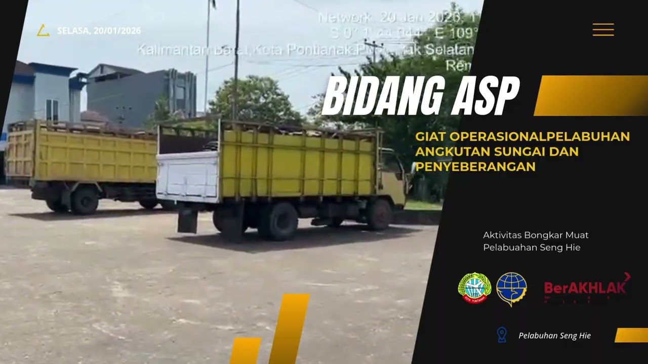 Rekap Kegiatan Selama Sepekan Bidang Angkutan Sungai dan Penyeberangan Dishub Kota Pontianak