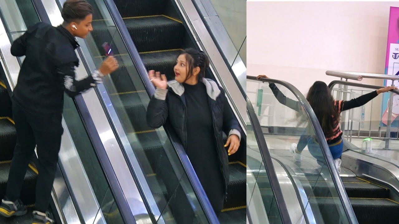 PHONE📱SNATCHING😱 PRANK😅 ON ESCALATOR😮 || EPIC REACTION😂|| SHADY UJJU ||