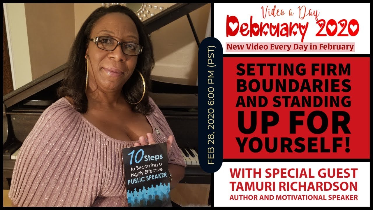How to Create Boundaries and Stand Up For Yourself in #Relationships! Tamuri Richardson