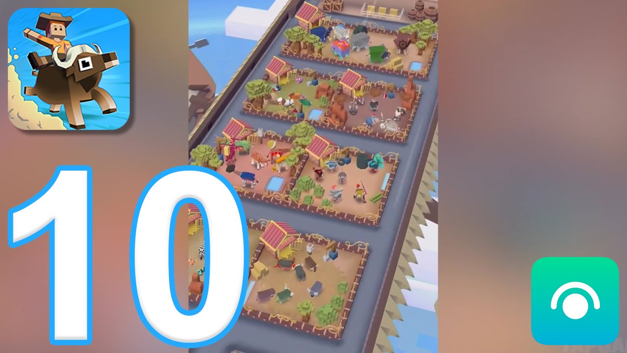 Rodeo Stampede - Gameplay Walkthrough Part 10 - Savannah All Animals (iOS, Android)