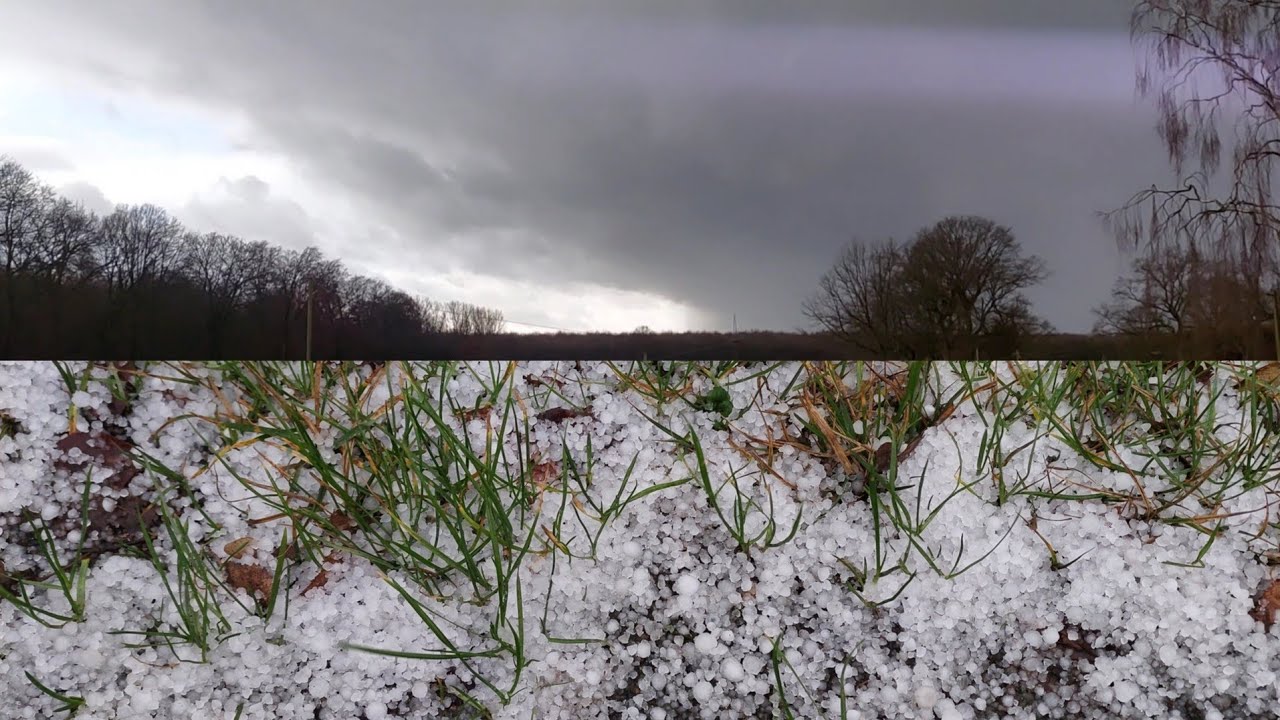 WINTERGEWITTER mit heftigen Blitzen, lauten Donnerschlägen und kleinkörnigem Hagel am 22.12.2024