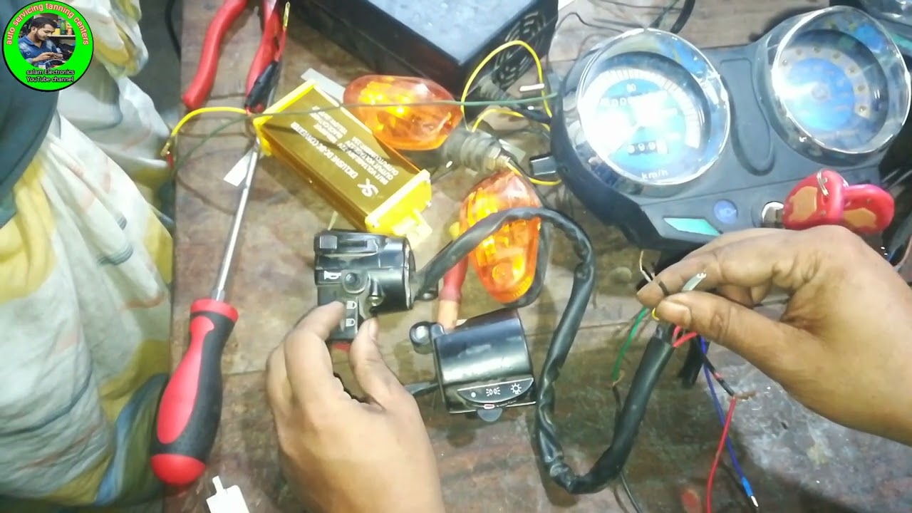 সাত কালার তার দিয়ে মিশুক বা ইজিবাইক গাড়ির অয়ারিং #মিটার চাপের কানেকশন করা শিখুন