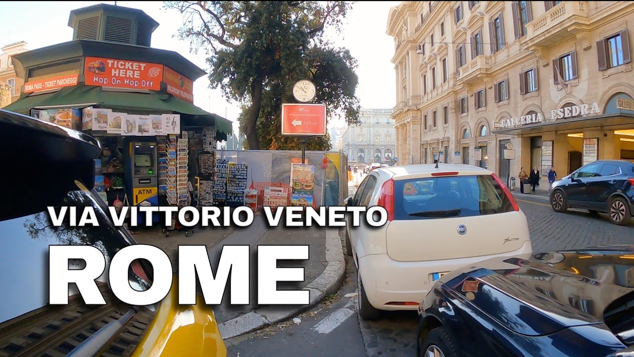 Rome, Italy 🇮🇹 • Via Vittorio Veneto • Walking Tour