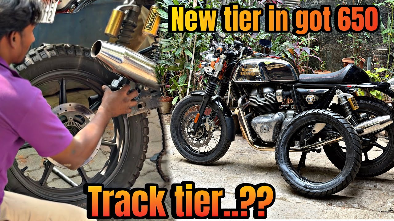 Track Tyre on GT 650 😱 | GT 650 Tyre Swapped to Xpulse 200 4V