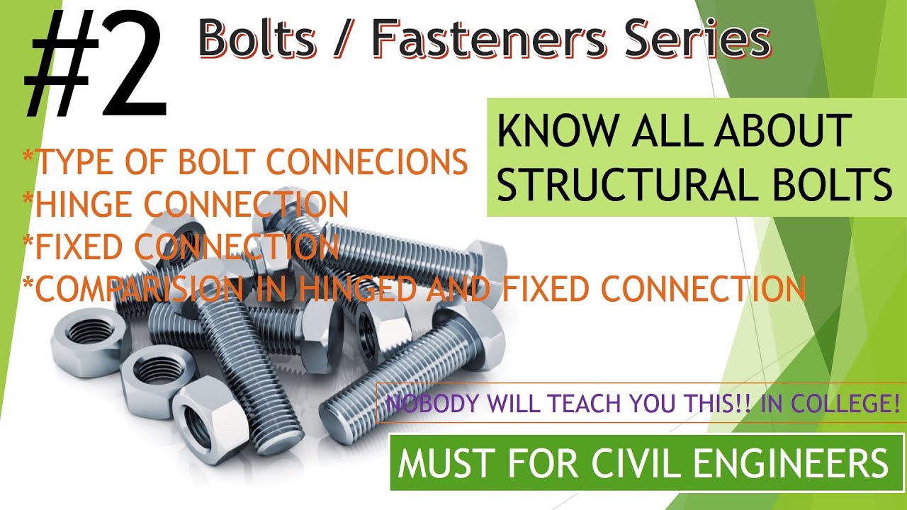 Type of structural bolts and bolt connections-  Structural Bolts  Fasteners   eciviltech