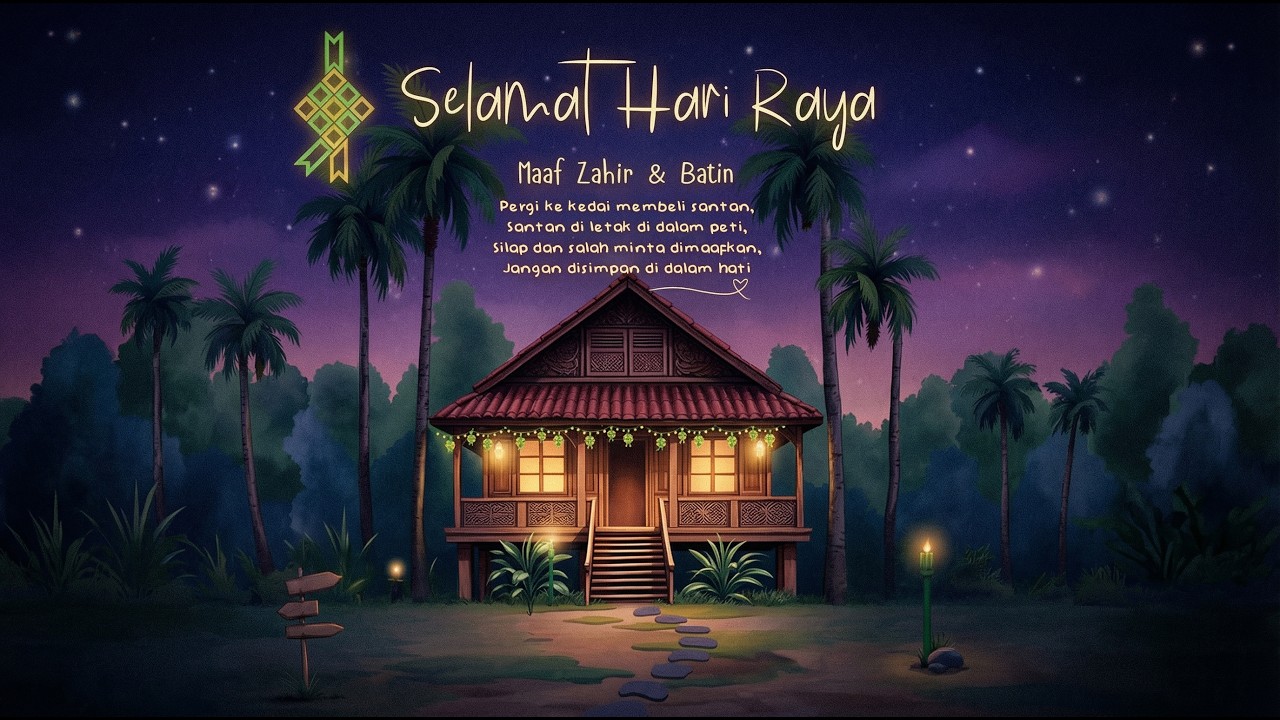 🎵Koleksi Lagu Raya Relaxing 2026 🌙 LoFi Aidilfitri Instrumental Beats (LoFi VOL.1)