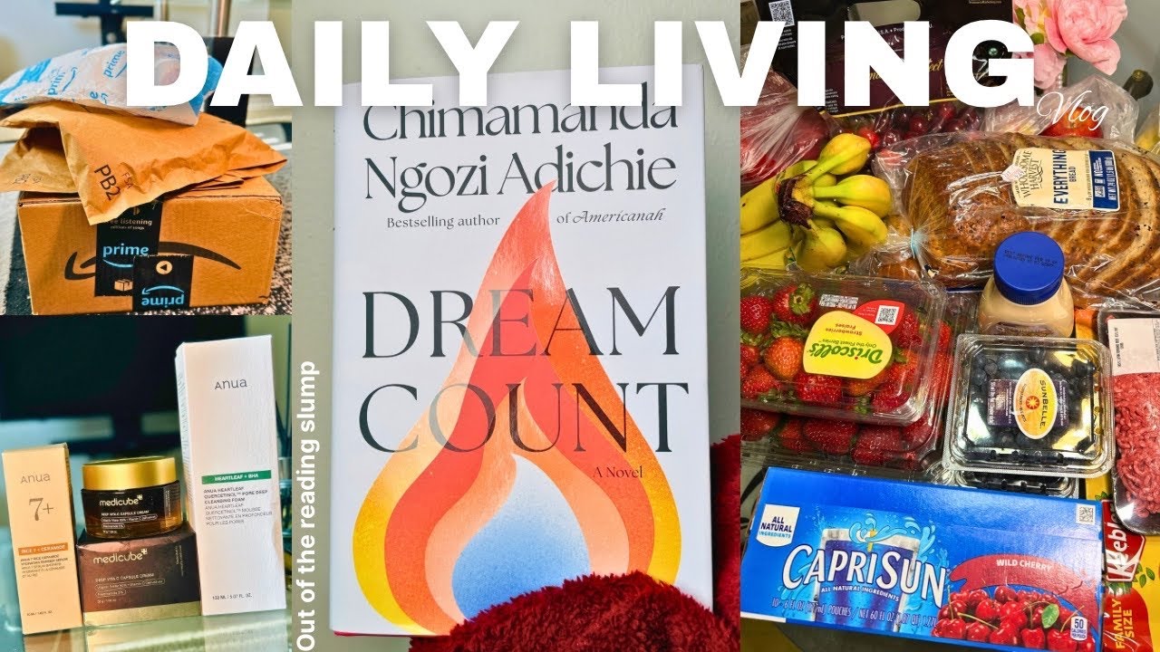 Living diaries:Grocery haul,New 📕Dream Count by Chimamanda Adichie, Life of an introverted teenager 