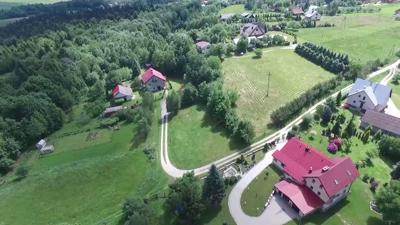 Stary Wisnicz z lotu ptaka