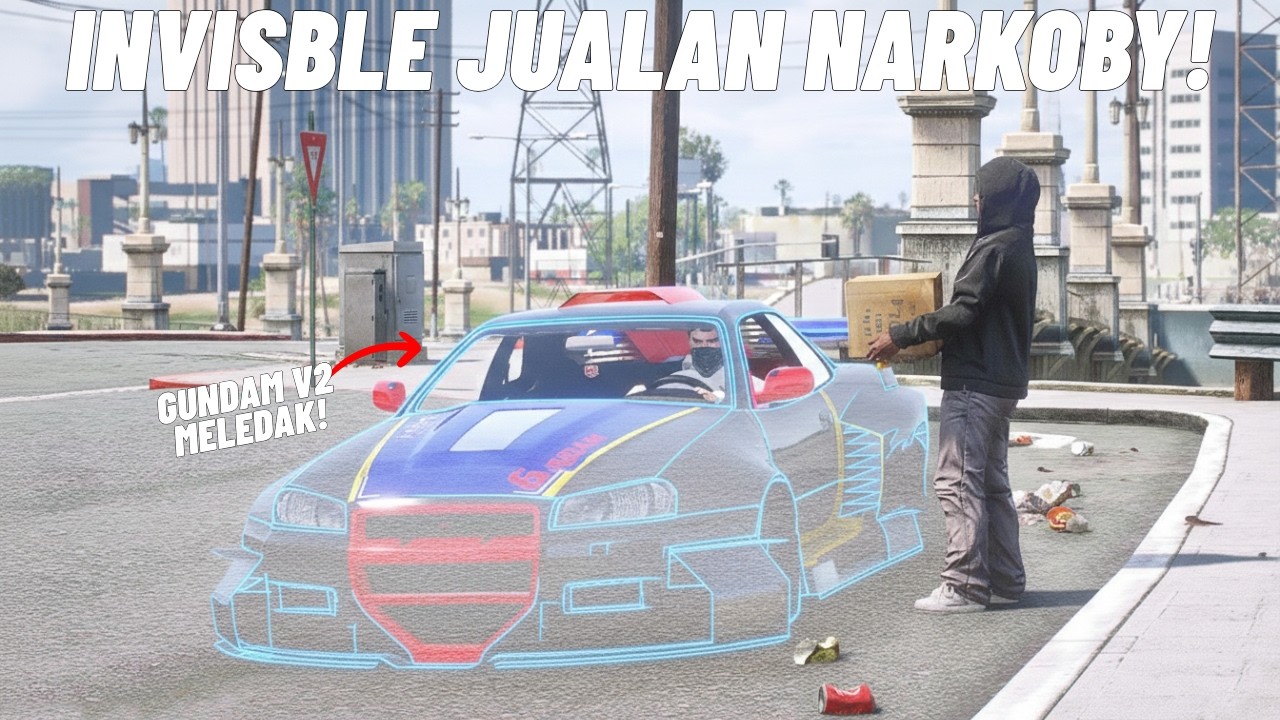 INVISBLE JUAL N*R*O*B*Y SKYLINE GUNDAM V2 SAMPAI MELEDAK
