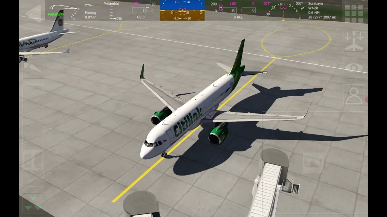 Aerofly FS Global 2026 A322N Livery Citilink Indonesia Route Bali DPS - Surabaya SUB Cold And Dark