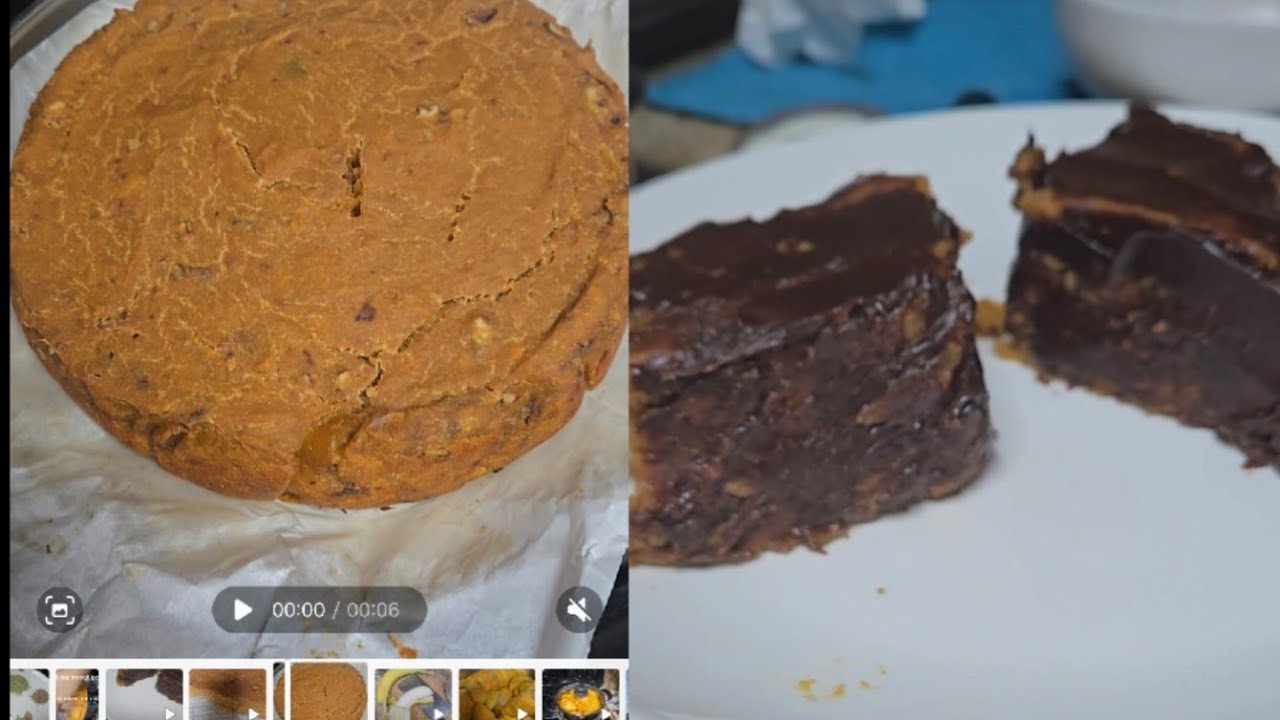Healthy and tasty 😋 Vegan  (eggless) cake with sweet potatoes 🤩
