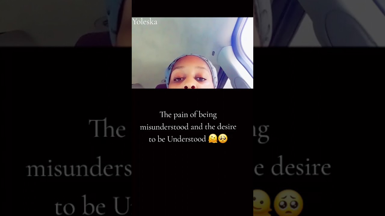Human Diary The pain of being misunderstood and the desire to be Understood 🫠🥺