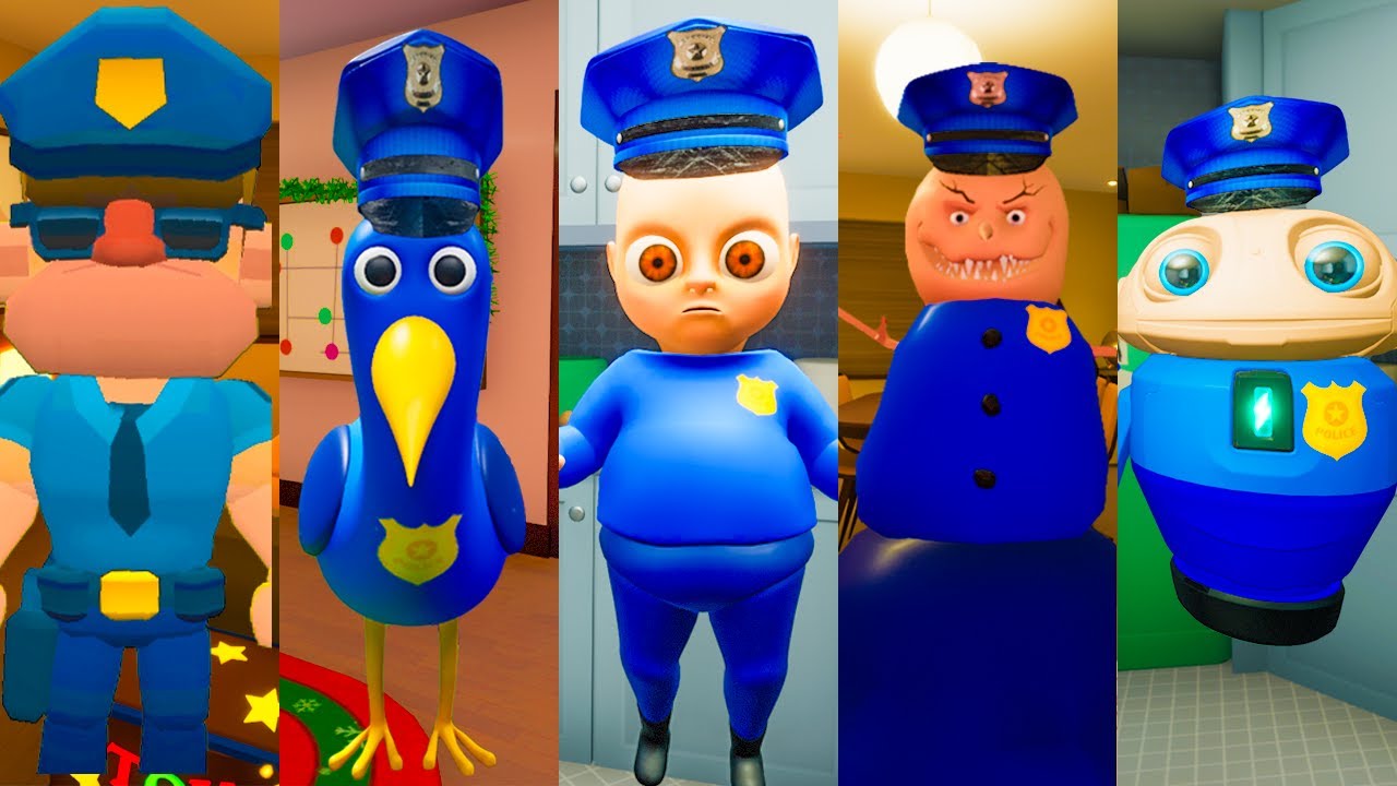 SAD POLICE STATION STORY but MONSTER SCHOOL! Funny Baby In Yellow Experiments